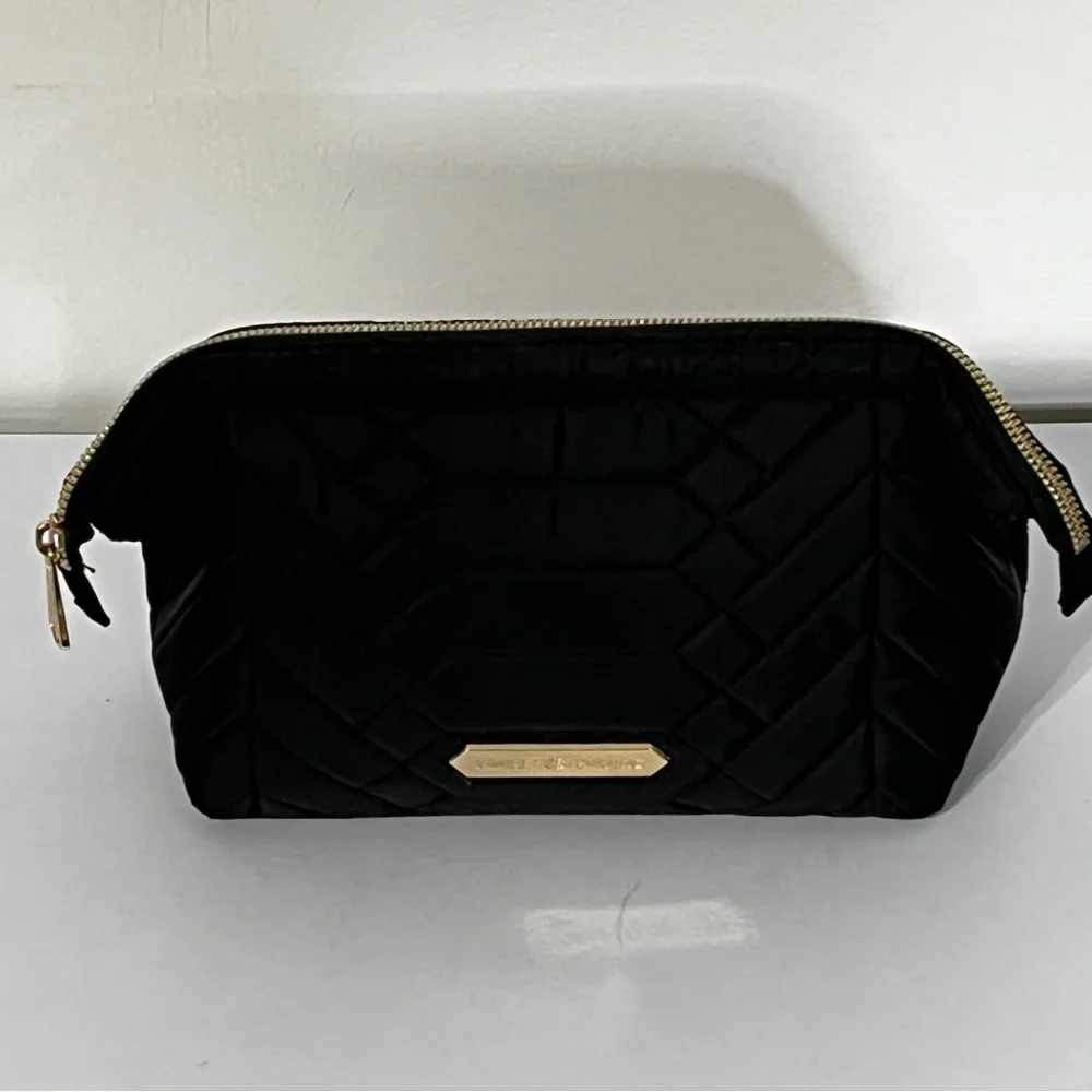 Aimee Kestenberg Black Scene Stealer Quilted Cosmetic/Make up Bag